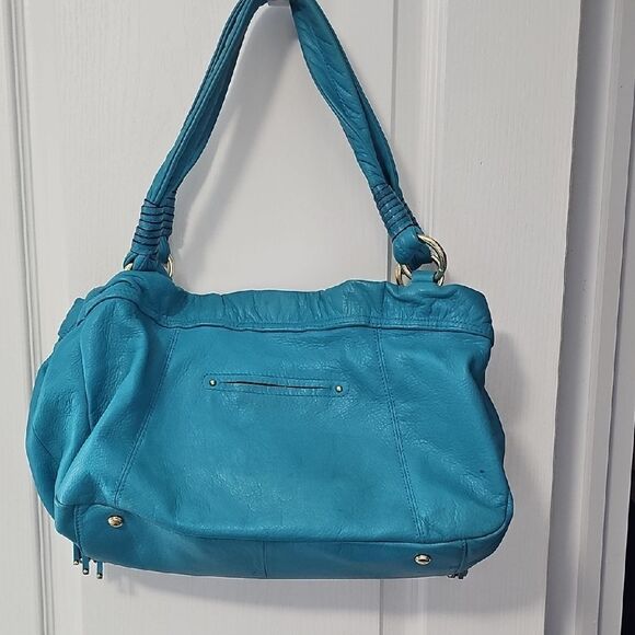 B. Makowsky Turquoise Shoulder Bag - Picture 3 of 4